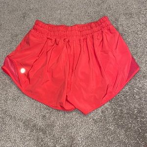 Pink/ salmon lululemon shorts